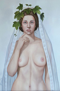 "Il respiro profondo di una promessa" Olio su lino 100x65